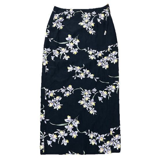 Tommy Bahama Dresses & Skirts - Tommy Bahama Tropical Silk Wrap Long Skirt 10 Floral Beach‎ Vacation Hibiscus